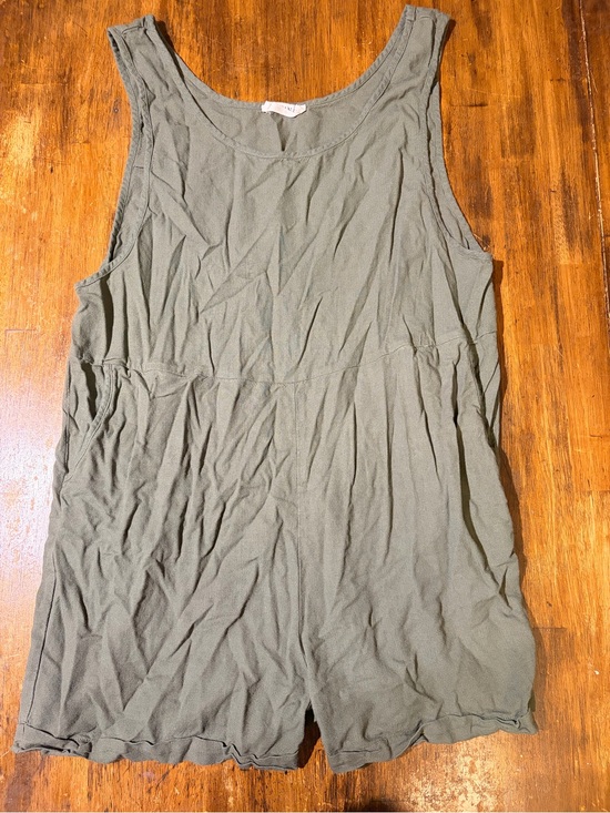 Zenana Outfitters Pants - Zenana Outfitters Olive Green Sleeveless Romper